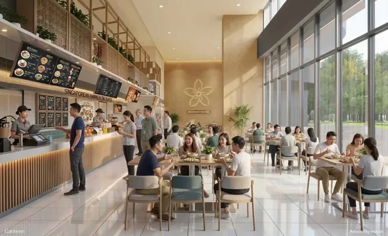 GATE+ industrial canteen with Singaporean hawker delights