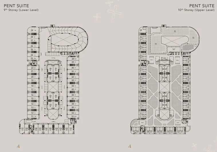 GATE+ 9th storey Pent Suite site plan